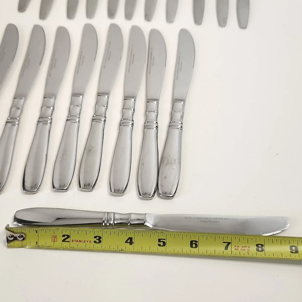 20 Pc Lot Reed & Barton BROMPTON Stainless Silverware Heritage Mint 11Fk 9Kn